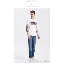 Camiseta barata de los hombres de la venta del nuevo diseño del OEM con la impresión